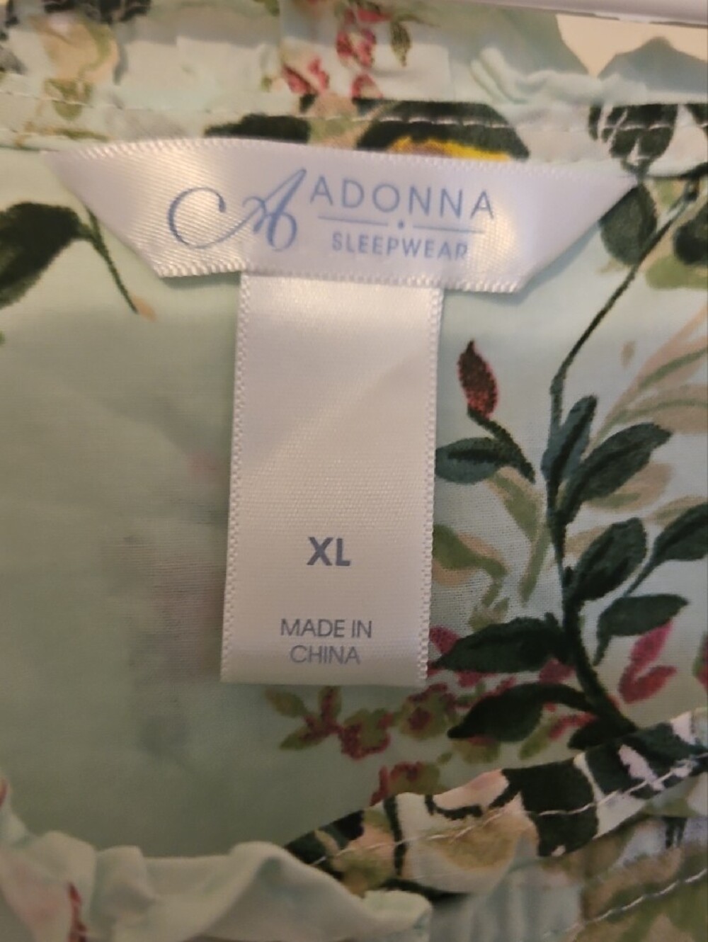 Adonna Light Mint Floral Midi Cotton Dress with Yellow Blossoms - Picture 2 of 10